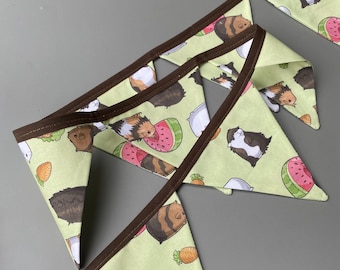 Guinea pigs miniature bunting. Viv decorations. Cage decorations.