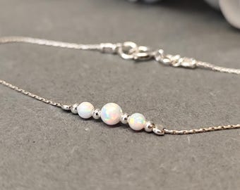 Opal Armband, Opal Perlen Armband, Minimal Armband, Opal Gold Armband, winzige Opal Armband, Perlen Armband, Opal Schmuck