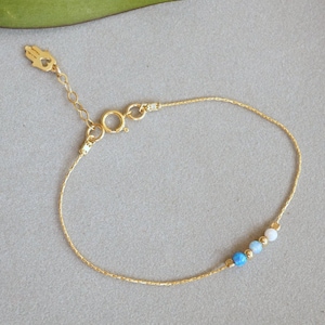 Gold filled Opal bracelet, opal bead bracelet, minimal bracelet, opal gold bracelet, tiny opal bracelet, beaded bracelet, opal jewelry