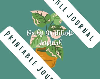 Printable Gratitude Journal Prompt