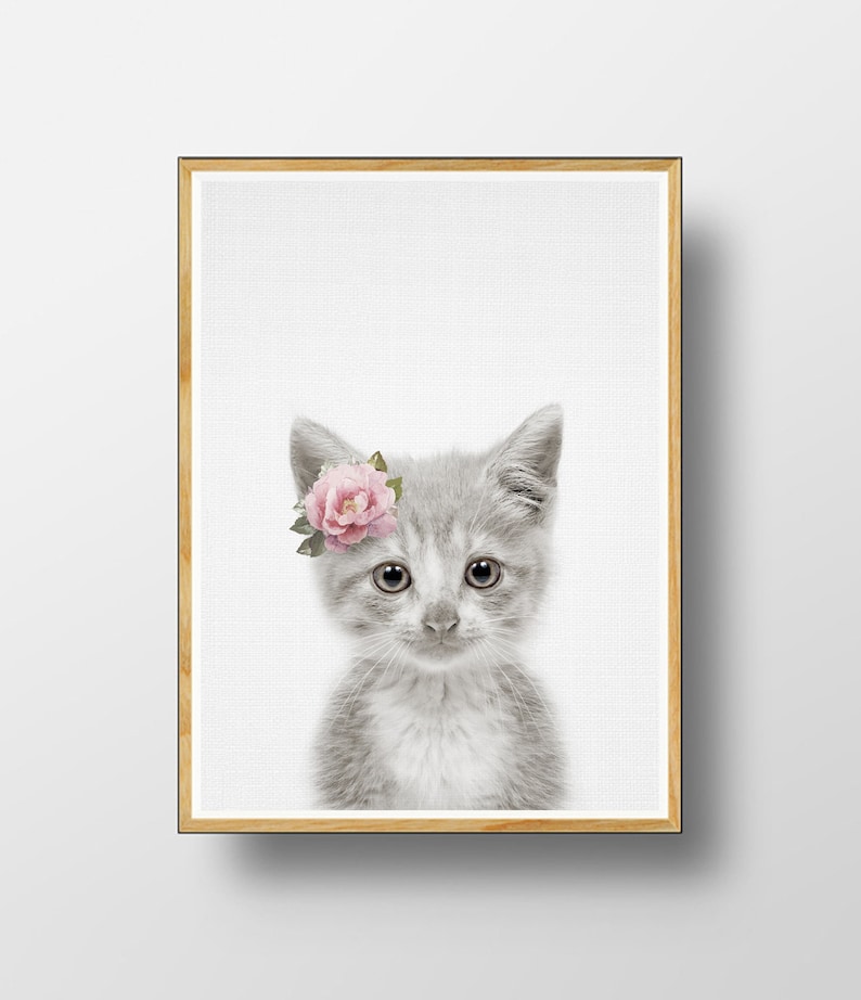 Kitten Print, Nursery Printable, Nursery Animal Print, Animal Print, Kitten Wall Artwork, Watercolour Flower, Lovable Kitten, Infants Place, Kitten photo relating to Kitten Printable named Kitten Print, Nursery Printable, Nursery Animal Print, Animal Print, Kitten Wall Artwork, Watercolour Flower, Lovable Kitten, Infants Space, Kitten