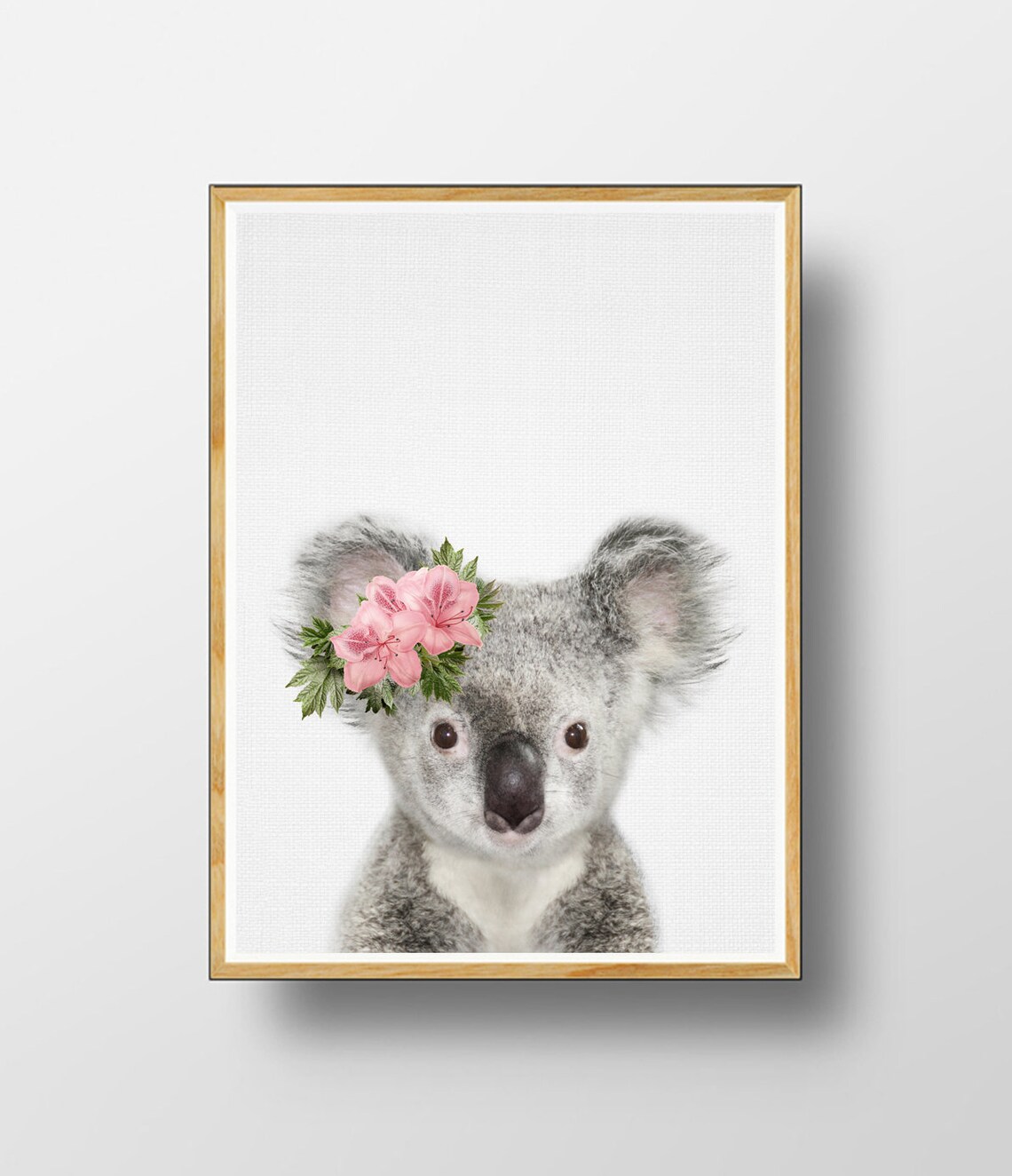 Baby Koala Print Nursery Printable Koala Wall Art Animal Etsy