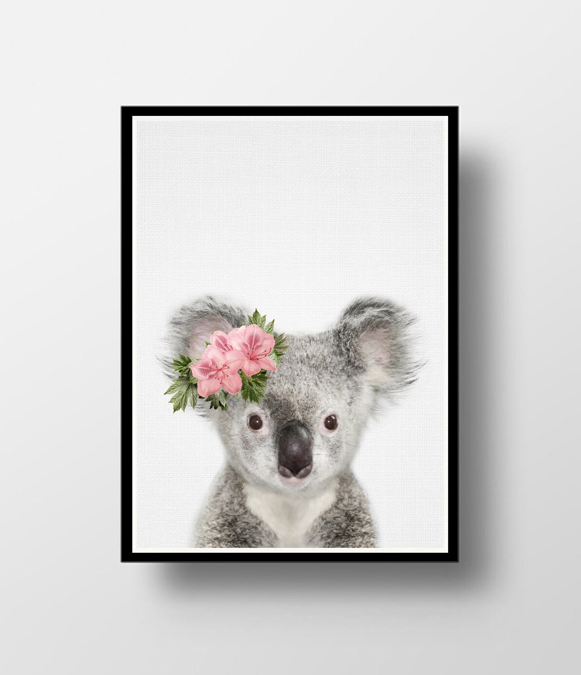 Baby Koala Print Nursery Printable Koala Wall Art Animal Etsy
