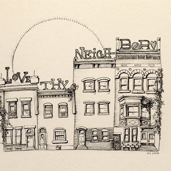 Love Thy Neighbor - Etsy