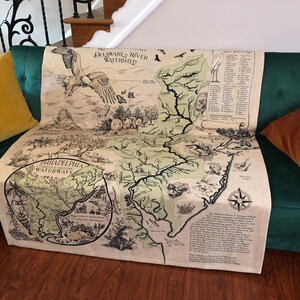 Kuscheldecke - Delaware River Watershed/Lenapehoking Karte