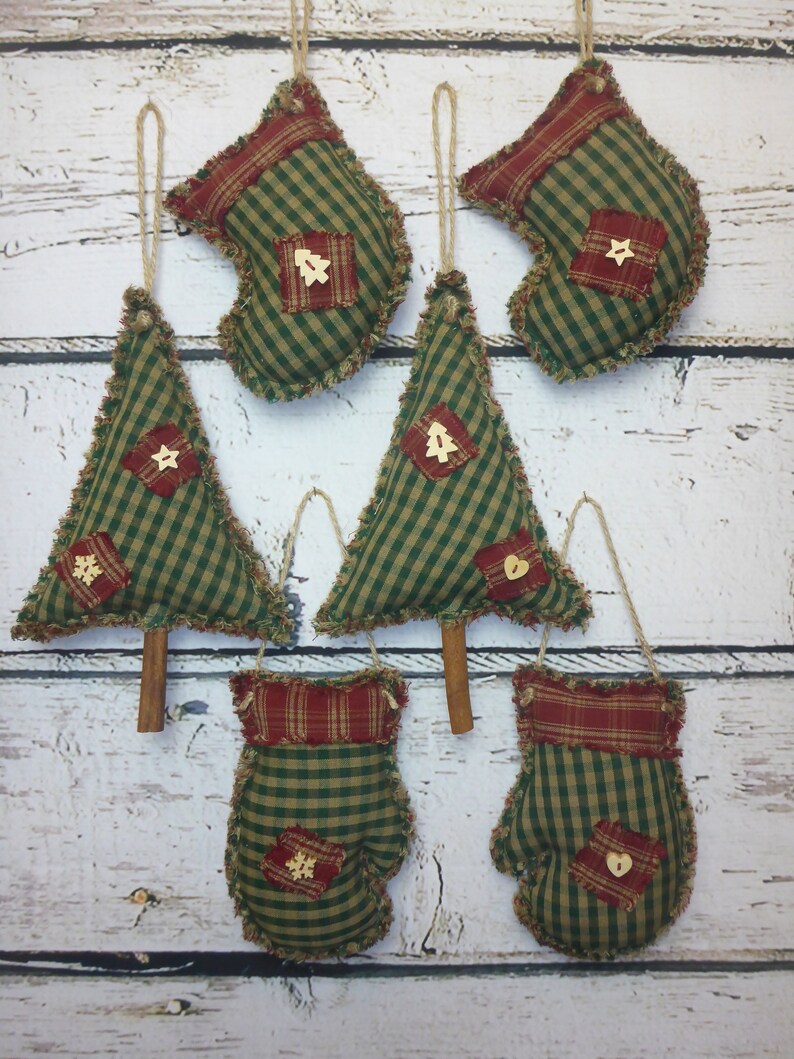 Country Christmas Tree Ornaments 