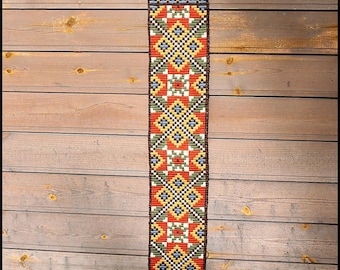 Norwegian Wool Tapestry: Vintage Scandinavian Bell Pull Wall Decor