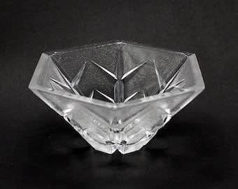 Kosta Boda Kristallschale: 1970er Jahre Snowflake Design von Göran Wärff