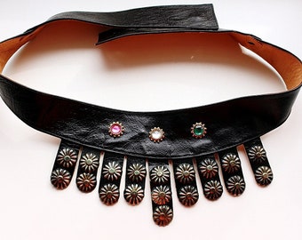 Roman Legion Belt Leather,Vintage Leather Armour Skirt,She-wolf Belt,Greek Legion Apron Belt,Leather Trozan Armor Costume Armour
