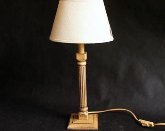 Vintage Markslöjd Boda Table Lamp: 1970s Swedish Pine Wood Design
