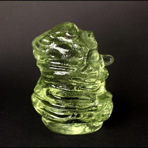 GOTLANDSHYTTAN Sweden Vintage Glass Paperweight: Scandinavian Studio Decor