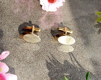 Vintage  Cufflinks,Gold Cufflinks,Vintage Cuff Links ,Men Cufflinks, Vintage Cufflinks 1990s Cufflinks, Gold Metal Cufflinks.