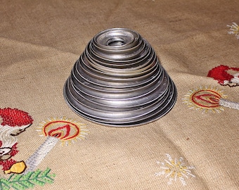 Kransekake voormalige Noorse bruidstaart Zweedse kranstaart vintage taart voormalige voltooide 18 ringen gemaakt in Noorwegen,
