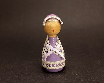 ヴィンテージスウェーデン民芸人形：コレクター向け木製フィギュア