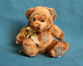 Vintage  Brown Teddy Bear: Soft Plush Toy Animal