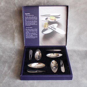 Vintage Gense Appetize Stainless Steel Appetizer Set: Scandinavian Modernist Design