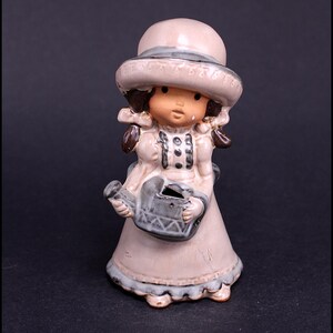 Vintage Kitsch Japanese Ceramic Girl Figurine