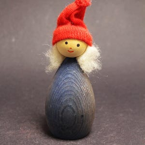 Vintage Wooden Christmas Gnome,Jultomte Bo Svensk, Skandinavisk Tomte Elf Decor