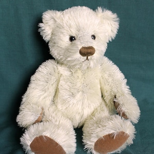 Vintage Retired Russ Berrie Pistachio Green ‘Burleigh’ Teddy Bear/soft Toy,Snowball teddy bear,Vintage  Plush Toy Bear,Animal Toy