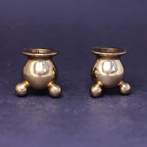 Mid-Century Swedish Brass Candlestick Holder - K. E. E Mora