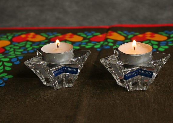 ビレロイ＆ボッホ クリスタル Made in Germany キャンドルスタンド