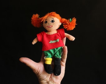 ヴィンテージ 長くつ下のピッピ ぬいぐるみ - アストリッド・リンドグレーン おもちゃ (7.87 インチ/20 cm)