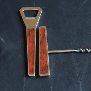 Vintage bottle opener and corkscrew set,Bottle Opener,Housewarming,Vintage Wooden Tools Bar Décor Rustic Kitchen Décor