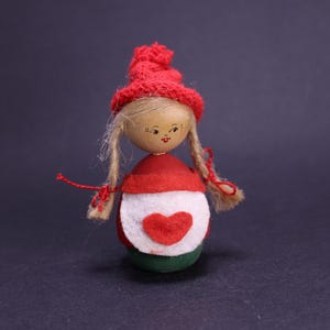 Vintage Swedish Christmas gnome,Handmade wooden Santa,Tomte Traditional Scandinavian Christmas decoration Jultomte,Santa Elf Christmas Gnome