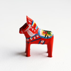 Dala horse Sweden,Nils Olsson Dala Häst-folk art from Sweden Vintage  Horse figurine,Dalapferd,Dalecarlian horse,Dala Pferd,Red Wooden horse