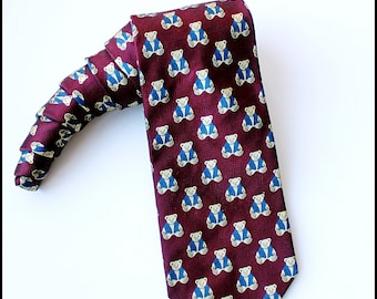 Herren Krawatte, Bär krawatten, Krawatte Bär, lustige Krawatte, Krawatte Bär, Seidenkrawatte, Herrenbekleidung Zubehör