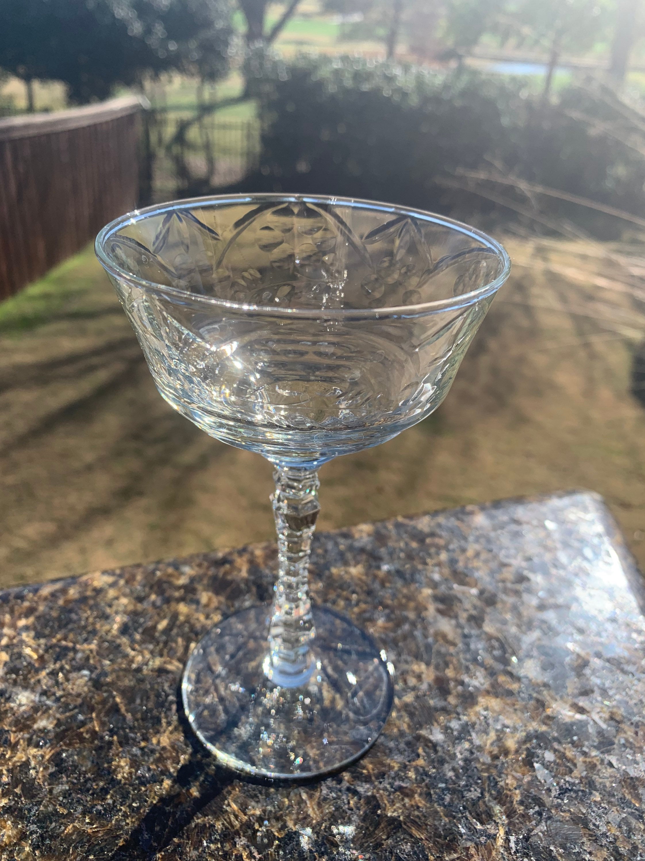 20 MCM Libbey Rock Sharpe Champagne Cocktail Coupes in Normandy Pattern