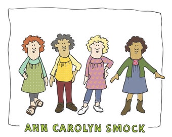 DIGITALER DOWNLOAD Ann Carolyn Smock Muster
