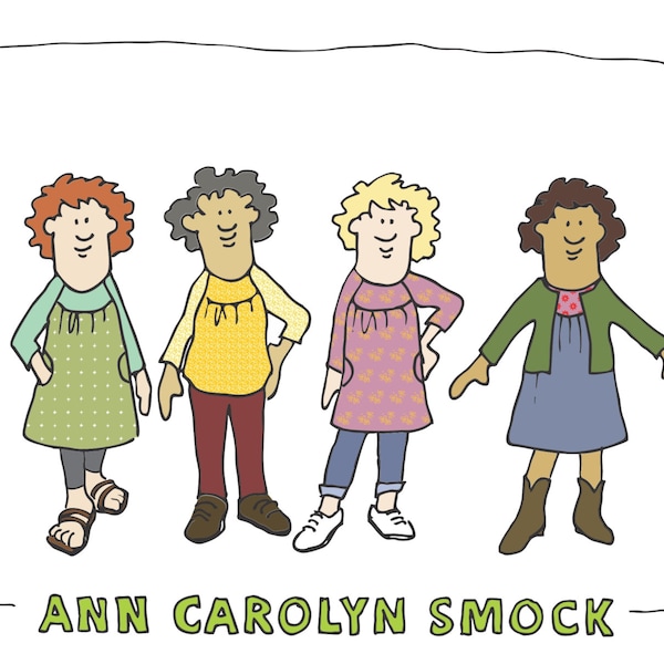 DIGITALER DOWNLOAD Ann Carolyn Smock Muster