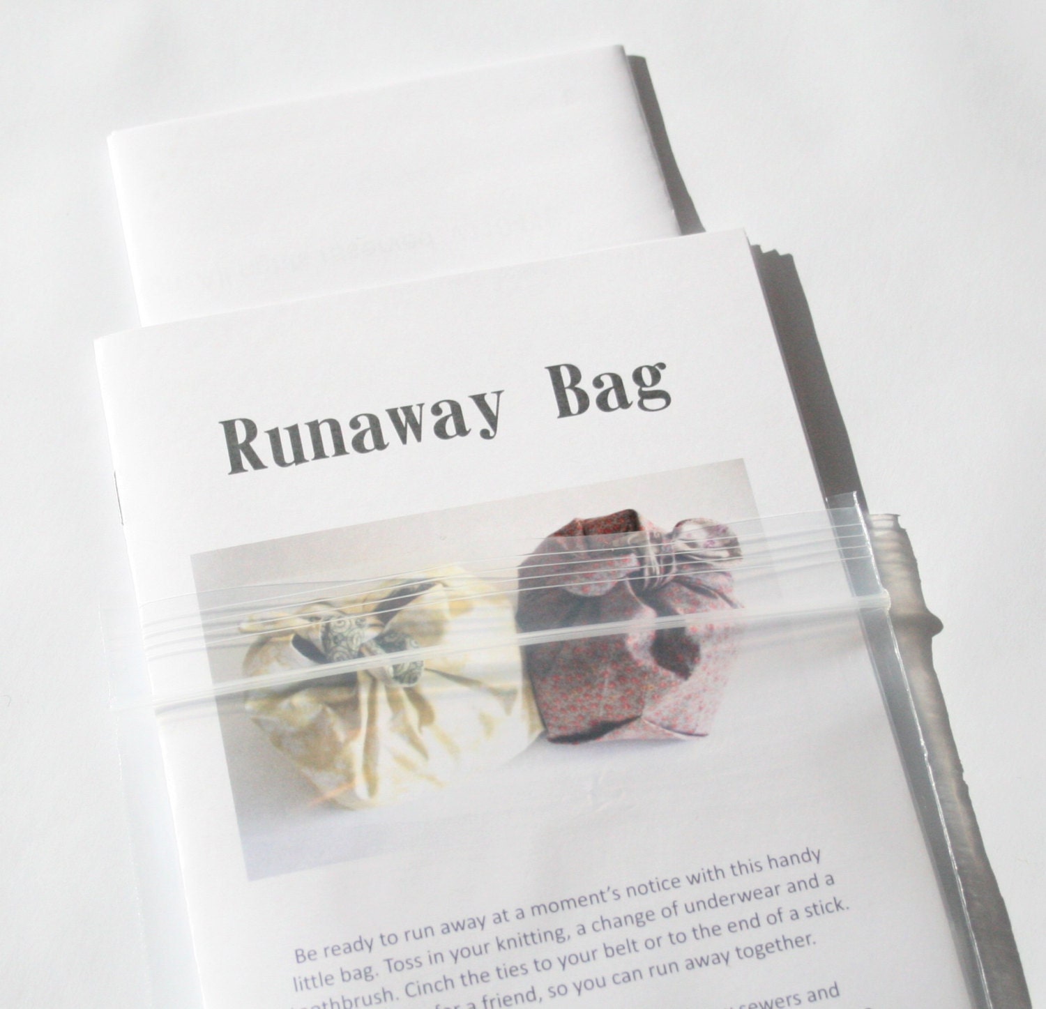 Runaway Bag Pattern Etsy