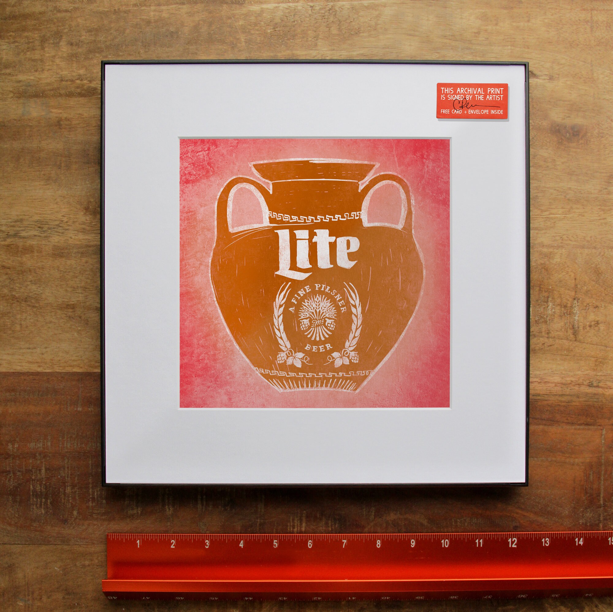 Miller Lite Print Beer Print Beer Poster Texas Art Texas Etsy