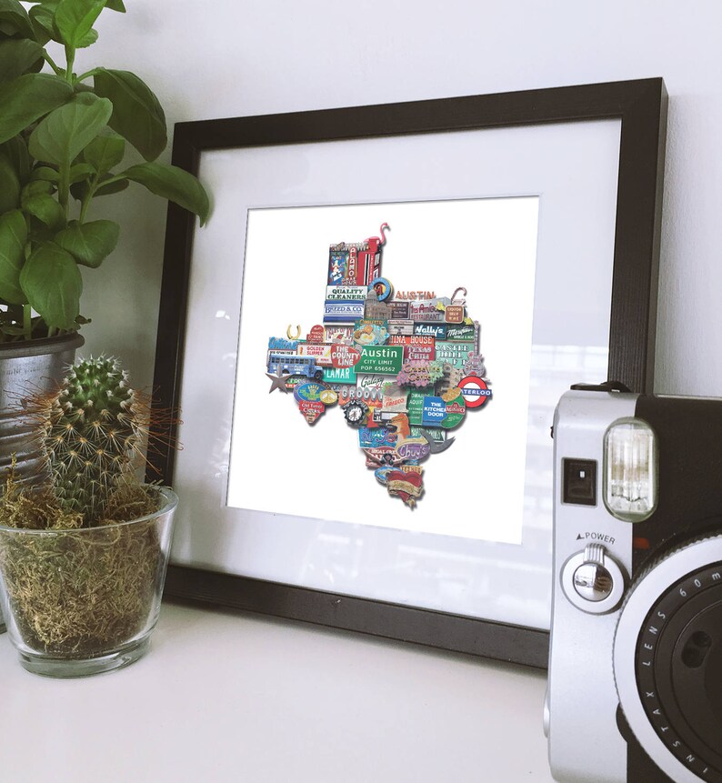 Austin Texas Art Austin Texas Wall Decor Austin Texas Wall Etsy