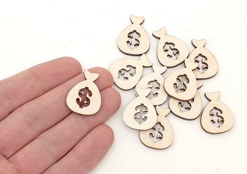 STARS BLANK UNPAINTED WOODEN HANGING GIFT SHAPE CHRISTMAS TAG 10 x 5cm S