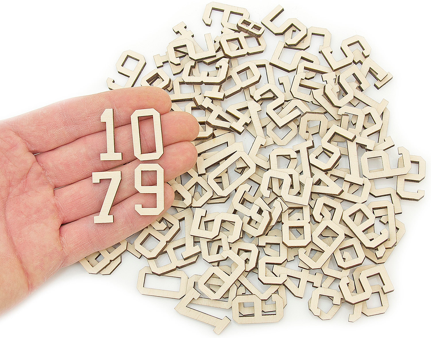 110pcs Wooden Numbers 25cm Wood Numbers Embellishments Etsy