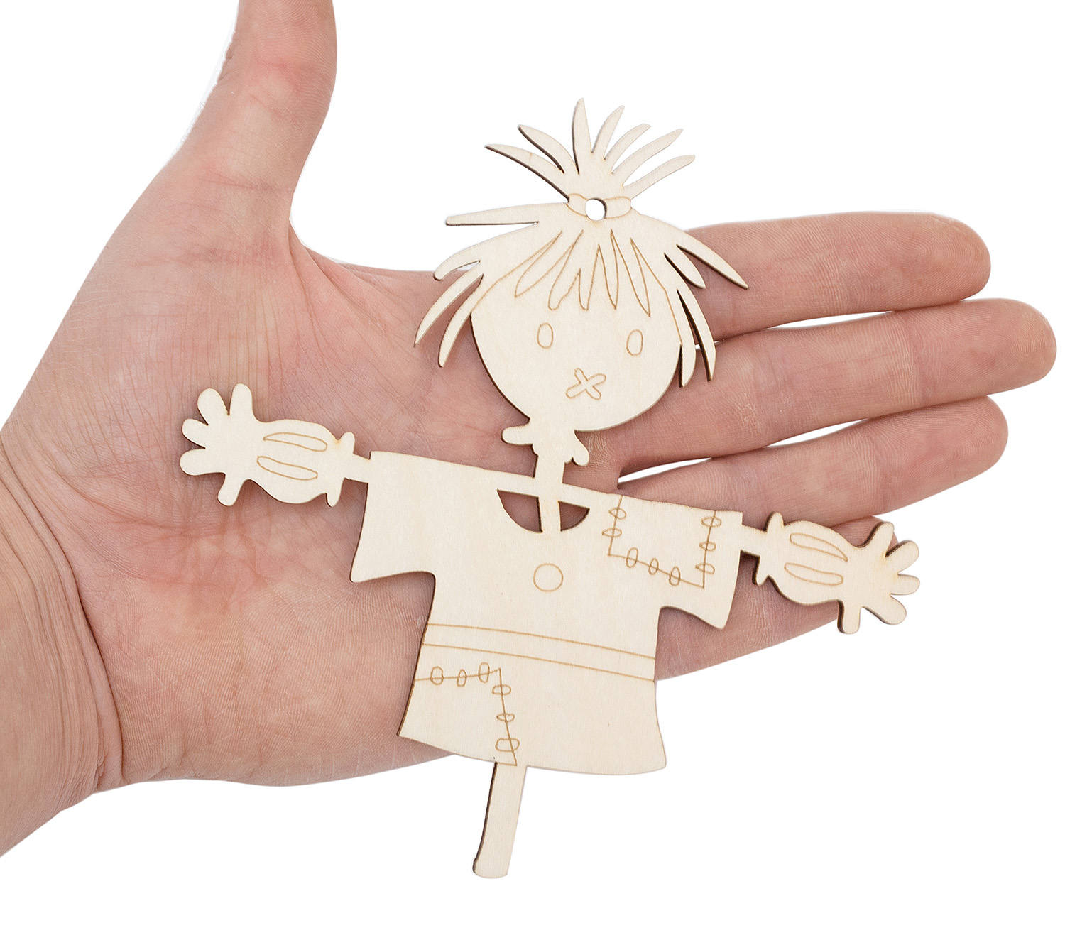 Wooden Scarecrow Shape 14cm Embellishments Cut Art Projects | Etsy