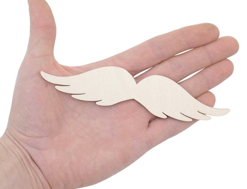 Wooden Angel Wings 15cm Wing Shape Art Projects Craft Etsy
