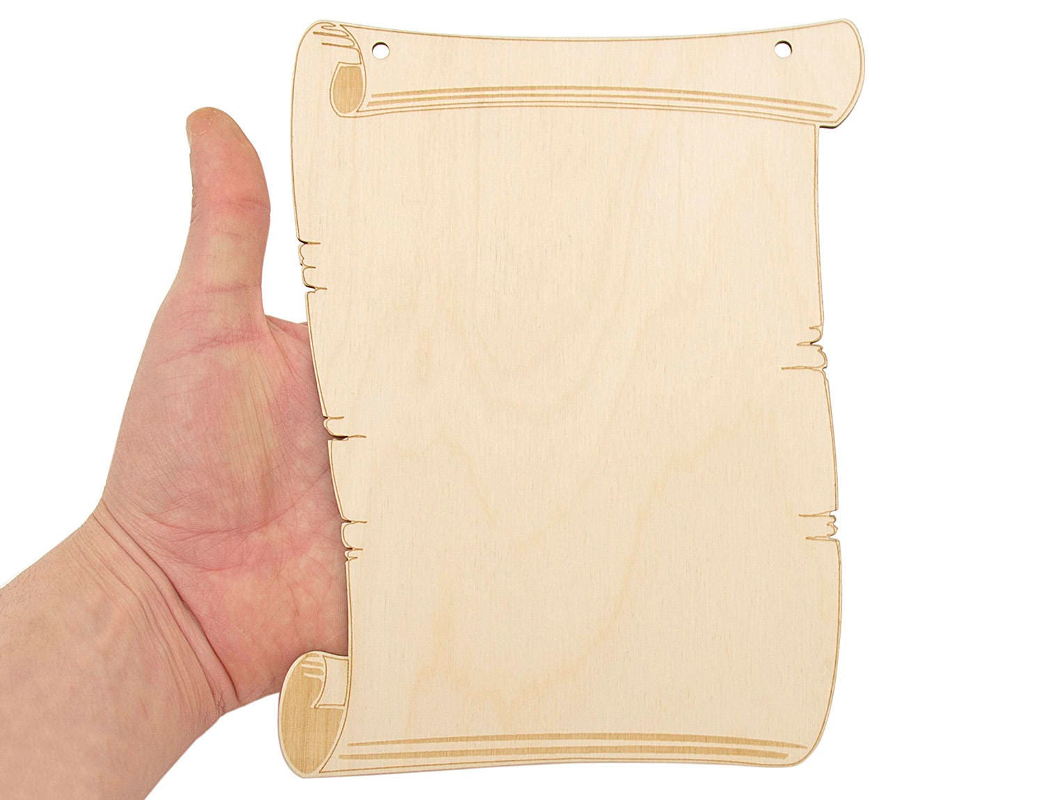 Wooden Vintage Parchment Scroll 20cm Shape Wood Banner Sign Etsy