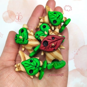 Zelda Korogu / Korok figurine - Zelda Breath of the Wild POLYMER CLAY handmade