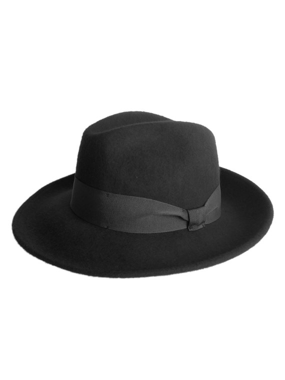black borsalino hat