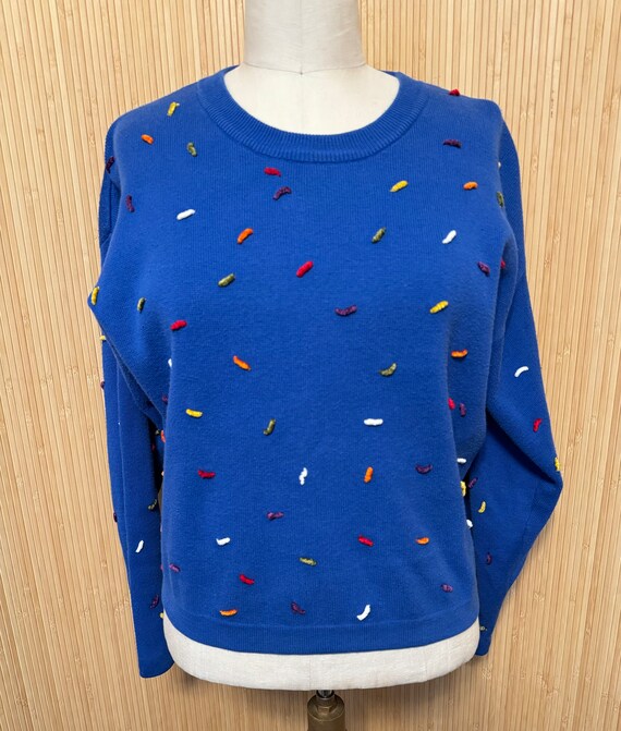 1980s Essential Elements Nubby Pullover - image 1
