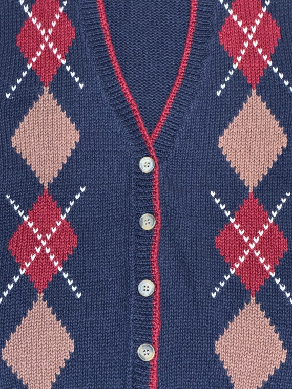 80s Argyle V-Necked Sweater Vest by Silvercord - image 2