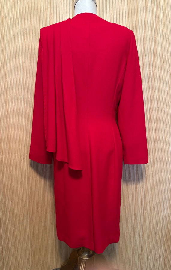 power lady dress Sleeved Evelyn Dress | Power Red | Professional Dress