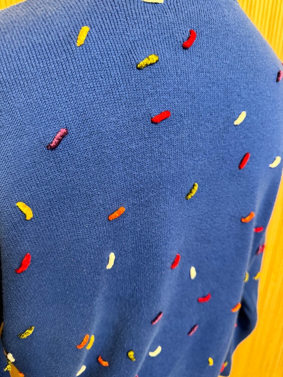 1980s Essential Elements Nubby Pullover - image 5