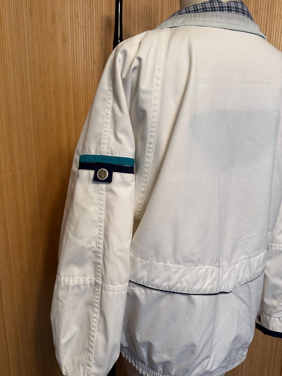 80s CS Essentials Reversible Snap Front Poplin an… - image 6