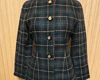 Vintage Talbots Plaid Lady Jacket