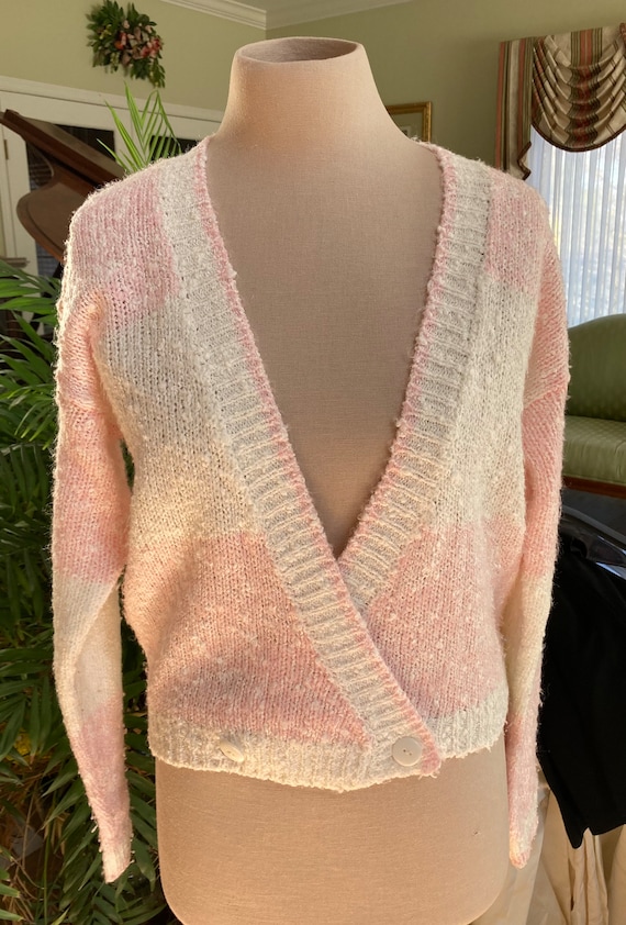 1980s Fun Pink Sweater by Deb